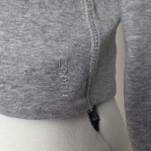 Esprit Gray Tie Front Cropped Cardigan Lightweight Knit Size XL - Picture 3 of 9